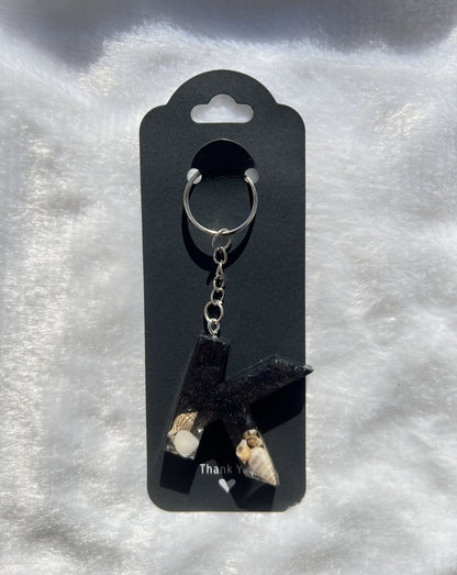 Custom Letter Resin Keychain, Pressed Flower Keychain, Luggage tag, Alphabet Charm Key pendant, Keychain for everyone, various designs, Gift