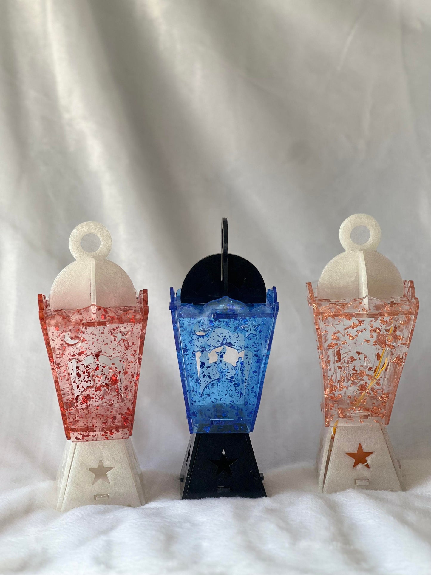 Ramadan Lantern, Resin Epoxy light lantern, Ramadn kids, light Lantern and sound, Fanos Ramadan, Ramadan gifts, Islamic Ramadan, eid gif