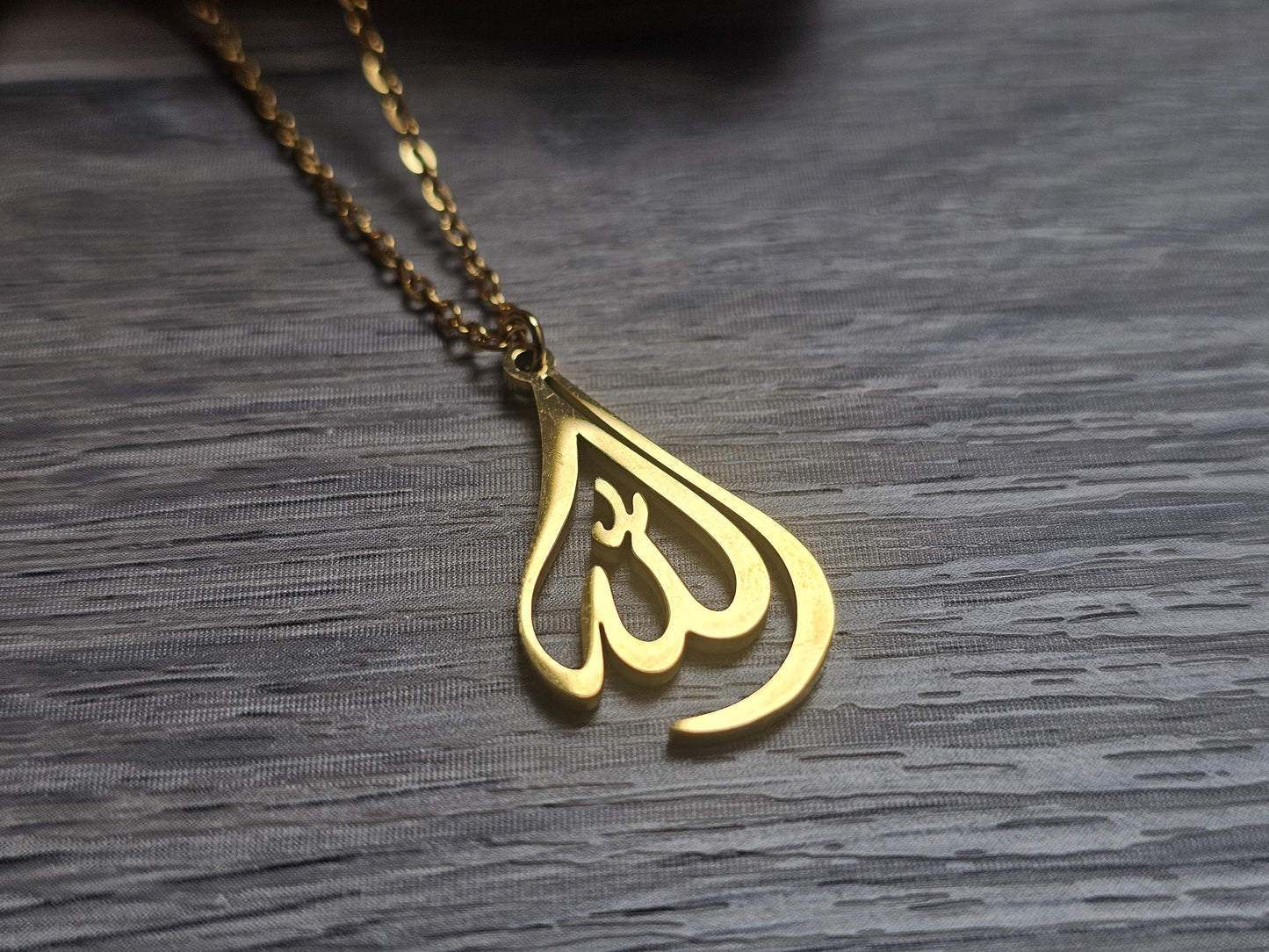 Allah Necklace - Unique Double Layer Islamic Jewelry - Gold Plated Gift for Muslim Women