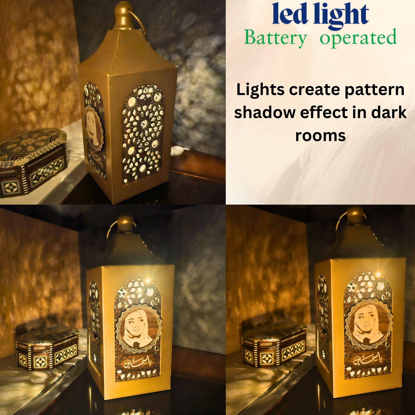 Ramadan Lantern, Ramadan decor, Islamic Gift, Custom Lantern Ramadan , Metal lantern, Ramadan gifts, eid gifts, Eid decor, gold lantern