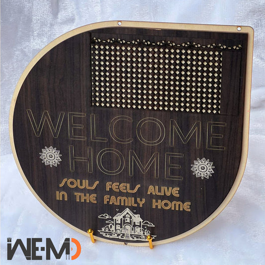 Customized Welcome Home Sign, engraved Wooden Sign