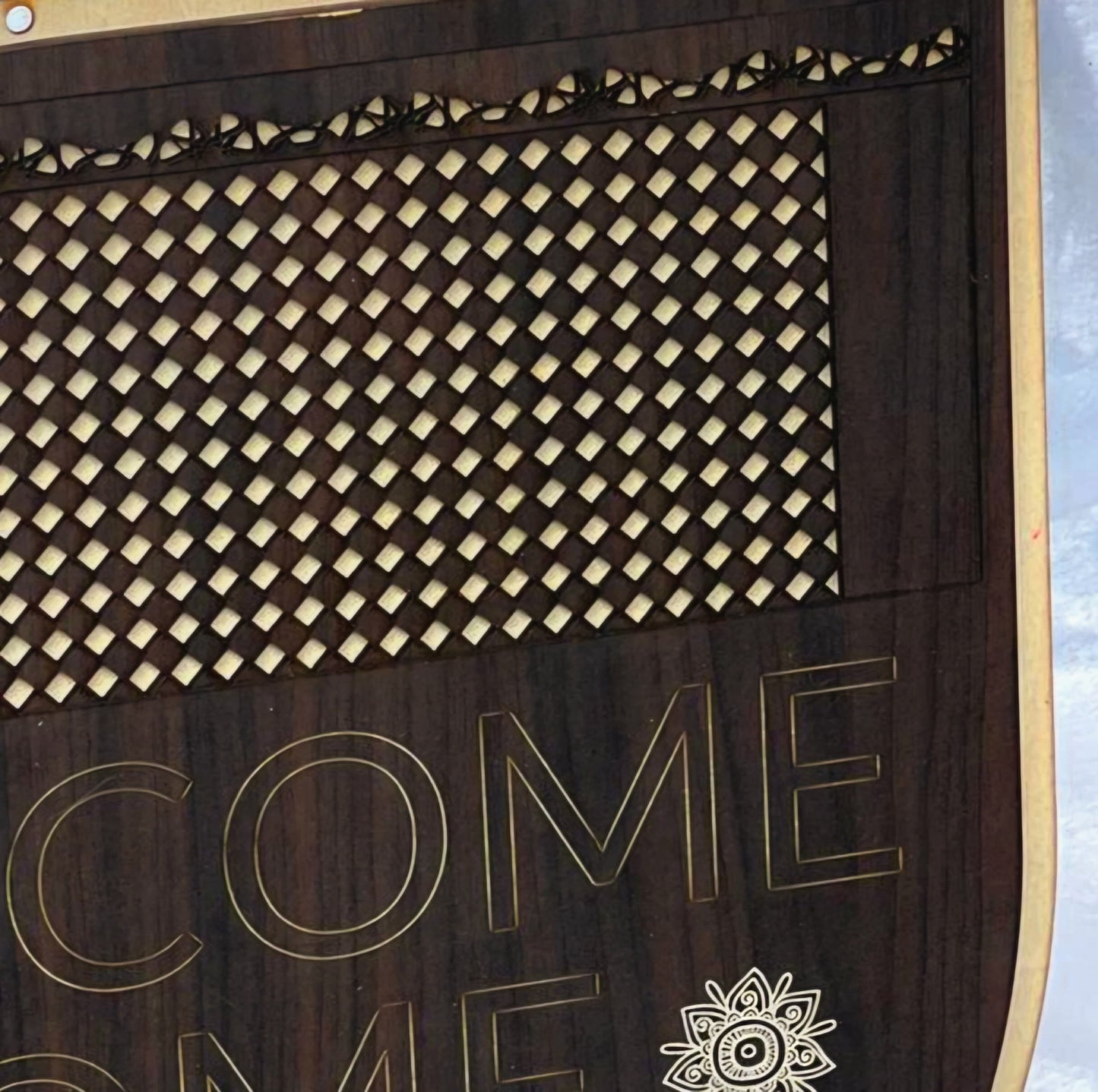 Customized Welcome Home Sign, engraved Wooden Sign