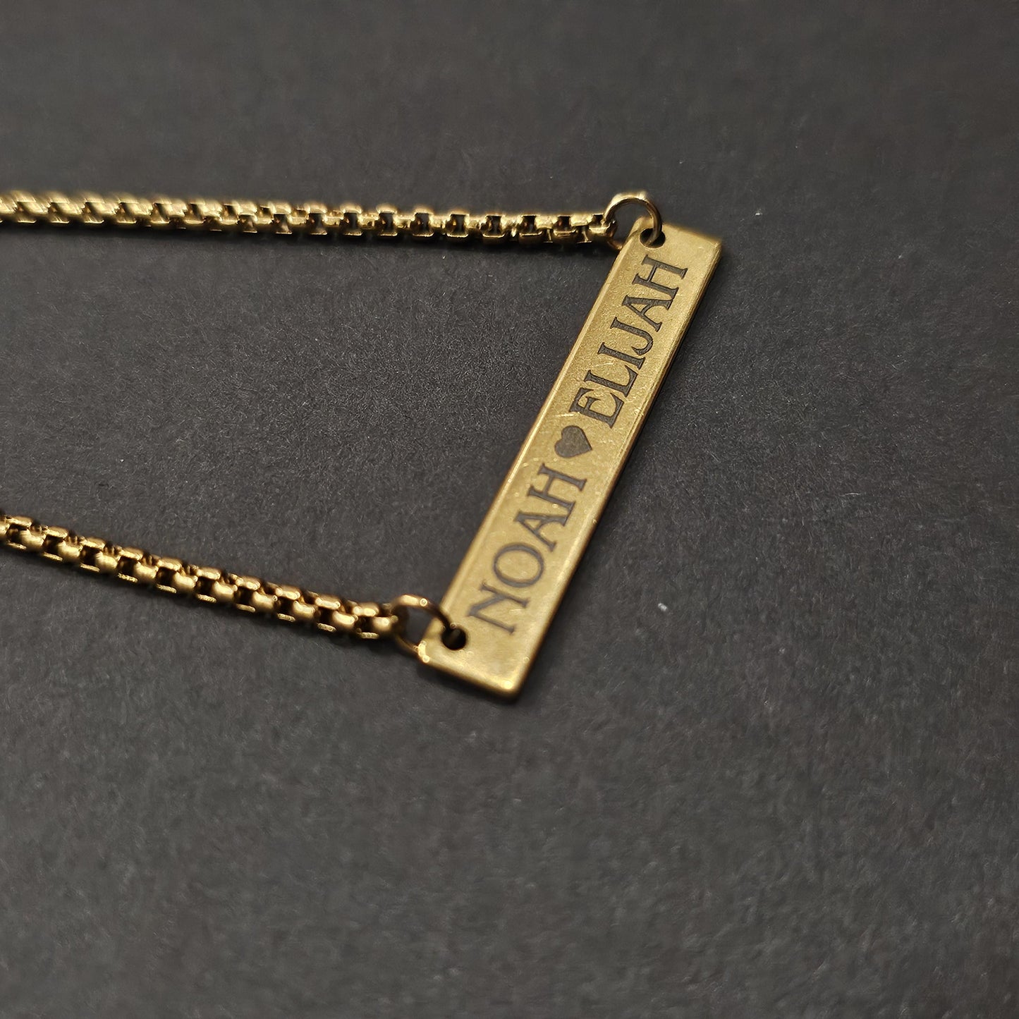 Personalized Gold Bar Bracelet - Custom Engraved Name Bracelet - Adjustable Women’s Jewelry - Valentine’s Gift - Minimalist Bracelet