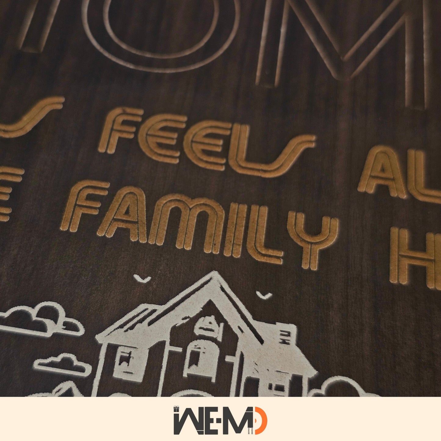 Customized Welcome Home Sign, engraved Wooden Sign