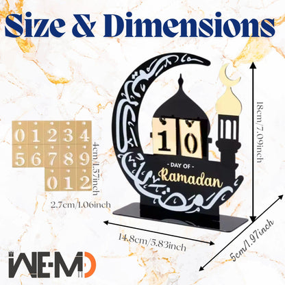 Ramadan Calendar | Ramadan Decor | Islamic Gift | Ramadan Countdown|Unique Ramadan Gift for Families | Islamic Eid Decorations