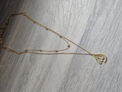 Allah Necklace - Unique Double Layer Islamic Jewelry - Gold Plated Gift for Muslim Women