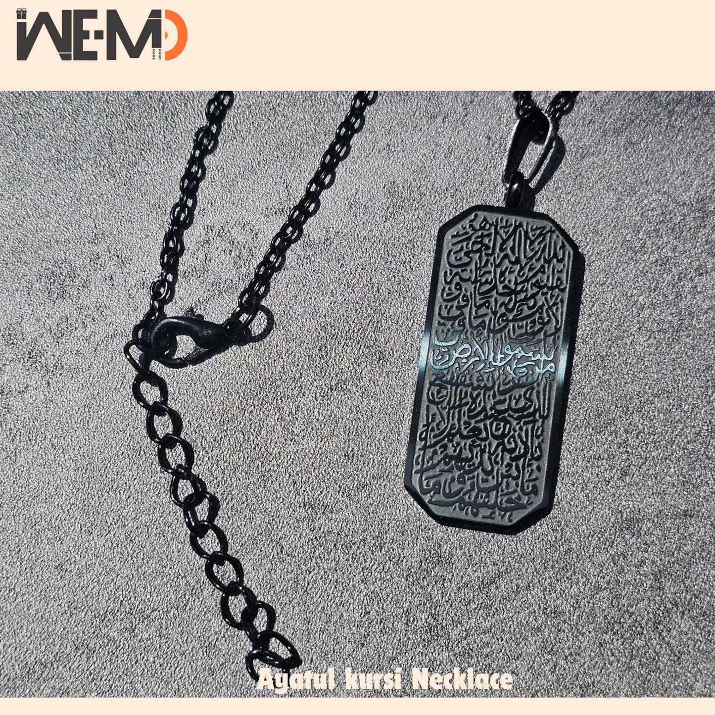 Ayat al-Kursi Necklace - Gold Plated Chain Options - Islamic Gift for Men & Women Gold, Silver, Rose Gold Quran Jewelry | Muslim Gift