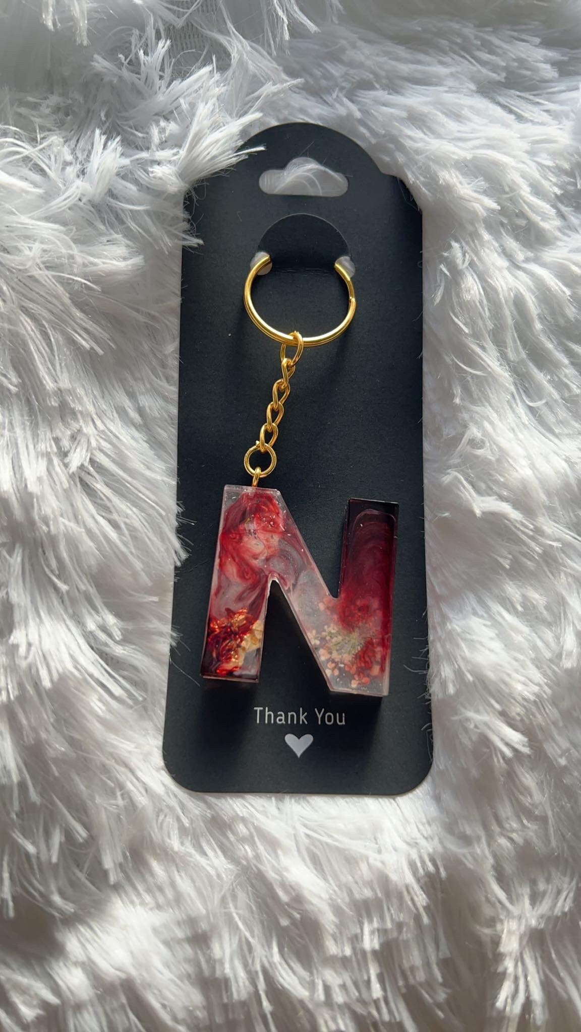 Custom Letter Resin Keychain, Pressed Flower Keychain, Luggage tag, Alphabet Charm Key pendant, Keychain for everyone, various designs, Gift