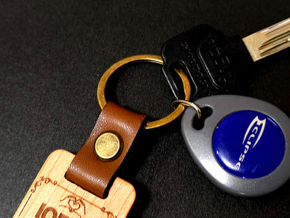 Personalized Key Chain - Custom Keychain Gift Engraved Wood  keychain for Home Car Office, Birthday or Anniversary Gift, Corporate Employee,