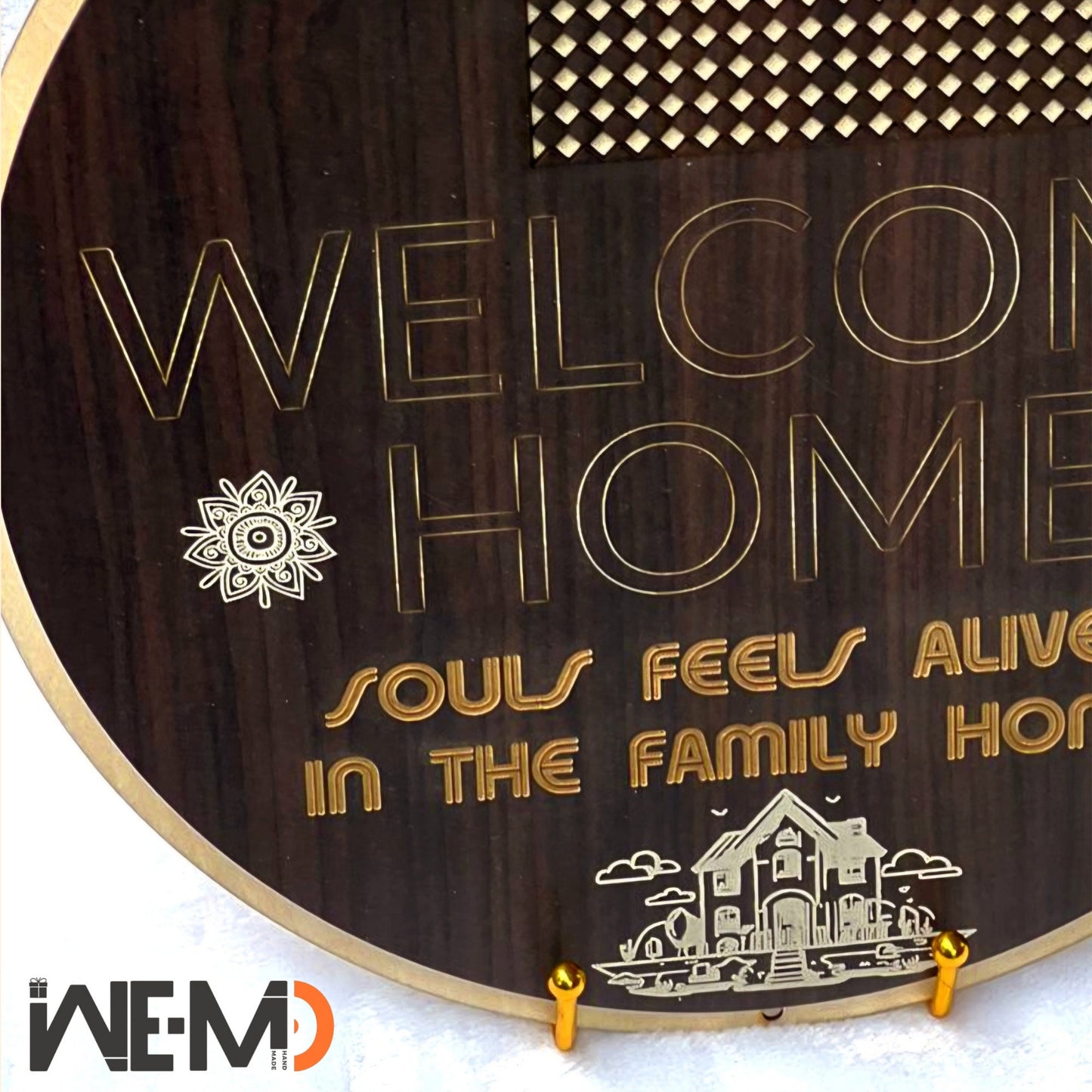 Customized Welcome Home Sign, engraved Wooden Sign