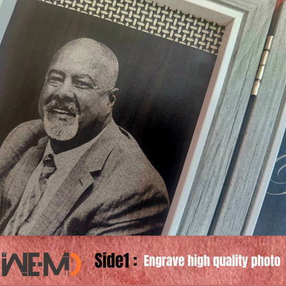 Personalized Wooden Engraved Photo Frame – Custom Gift for Valentine’s Day, Anniversary, Wedding & Birthday