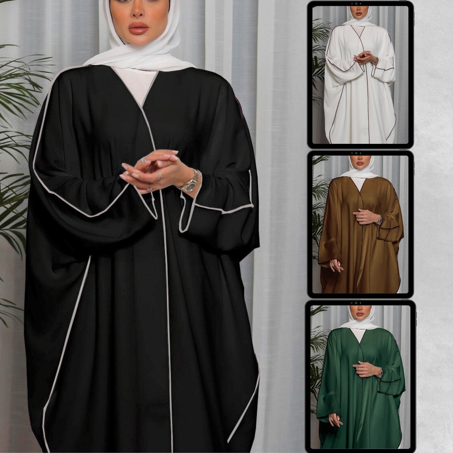 Islamic Kaftan Abaya for Women – Modest Dubai Thobe | Muslim Dress | Eid | Ramadan | Prayer Outfit
