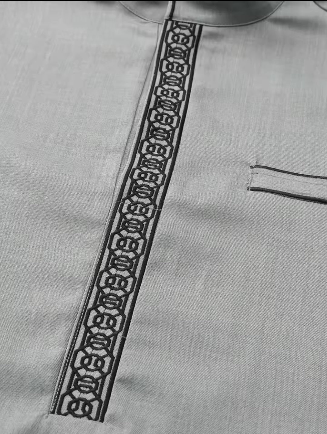 Luxury Embroidered Men’s Thobe – Muslim Kaftan Robe | Arabic Galabiya Jubba | Eid Outfit | Islamic Wear for Men