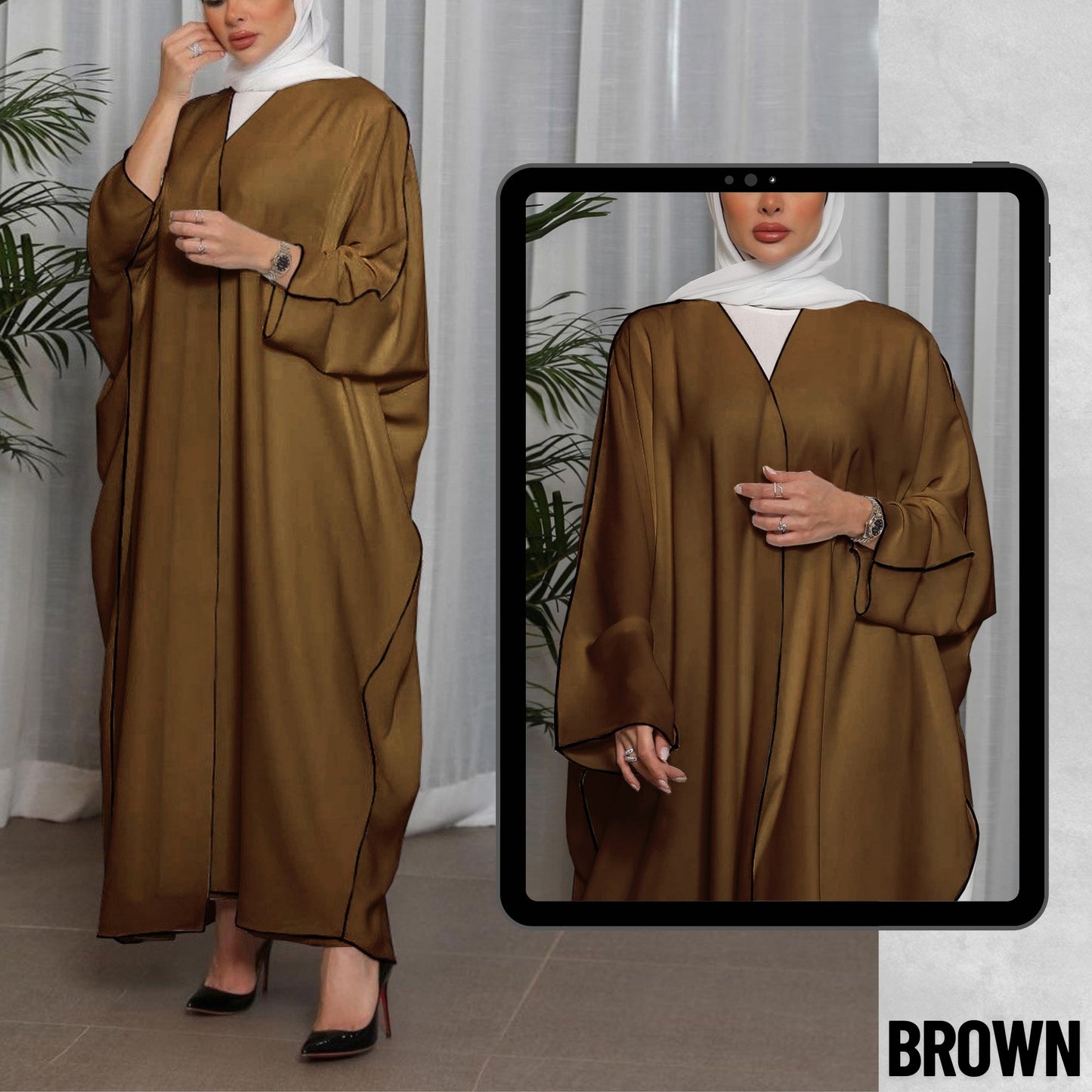 Islamic Kaftan Abaya for Women – Modest Dubai Thobe | Muslim Dress | Eid | Ramadan | Prayer Outfit