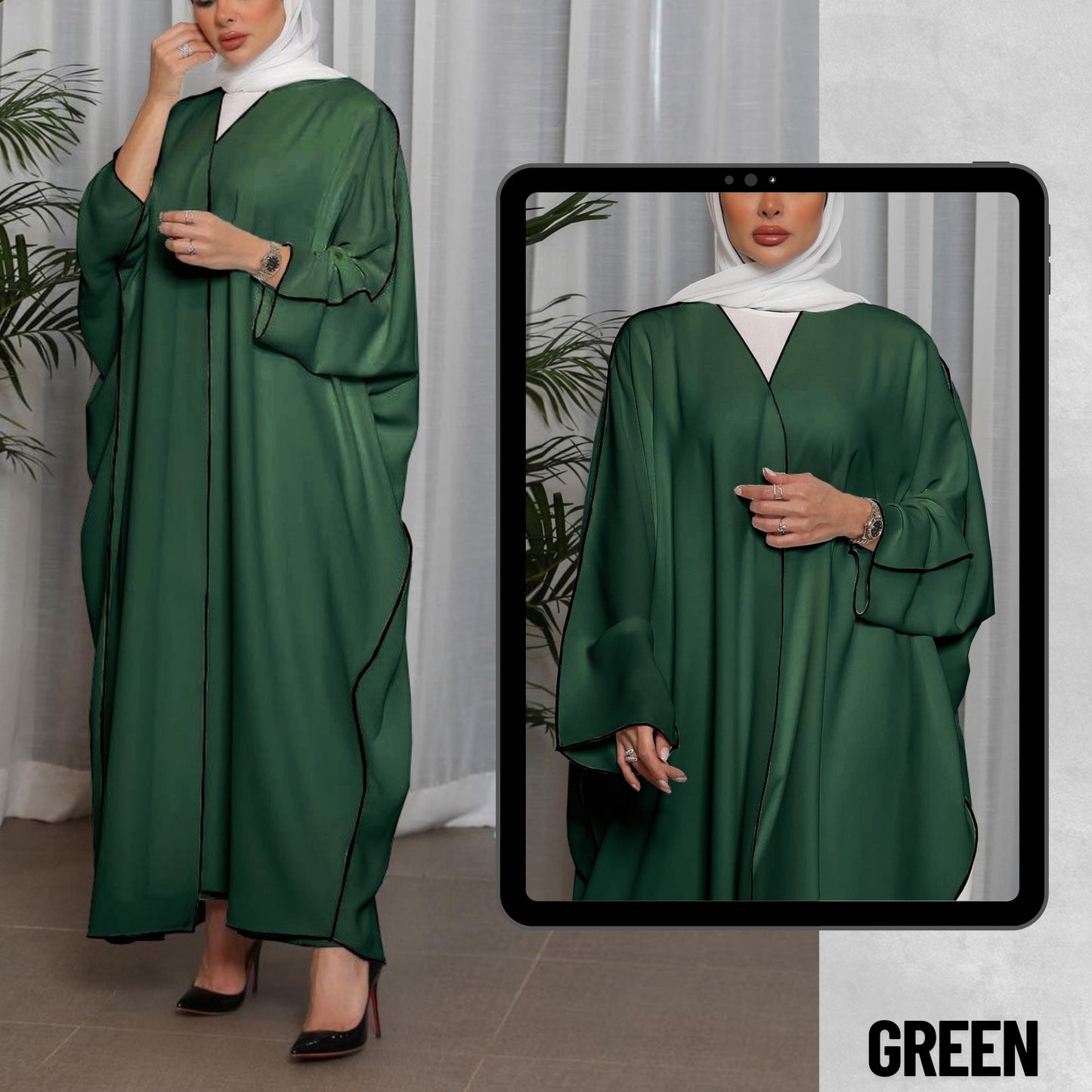 Islamic Kaftan Abaya for Women – Modest Dubai Thobe | Muslim Dress | Eid | Ramadan | Prayer Outfit