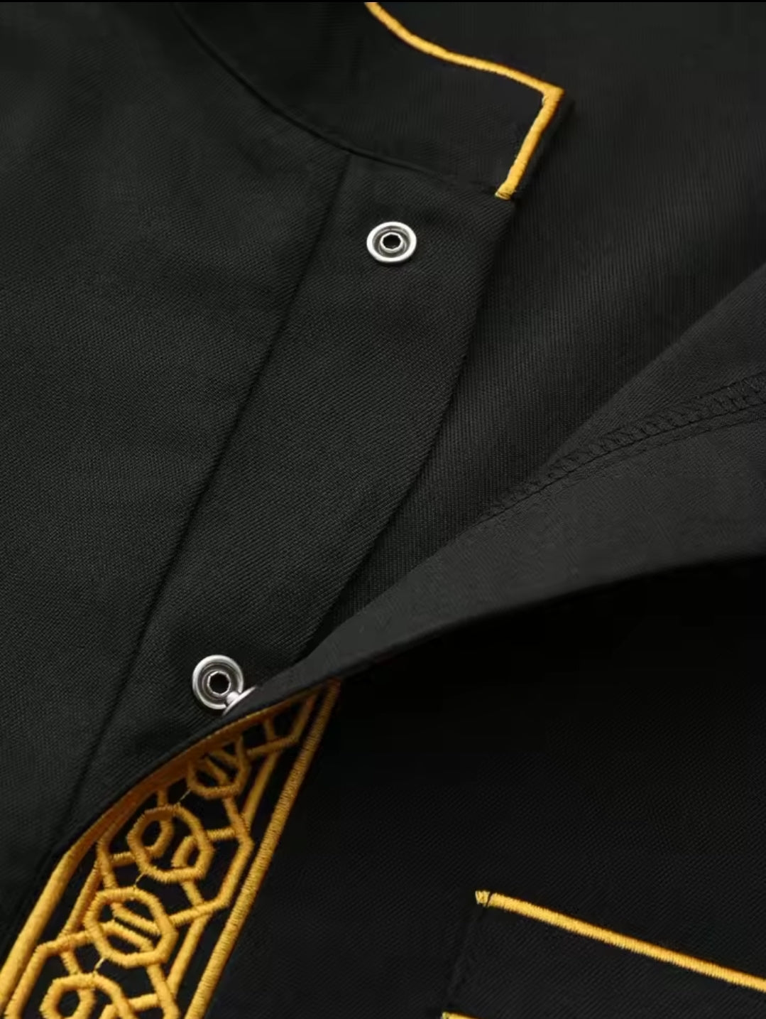 Luxury Embroidered Men’s Thobe – Muslim Kaftan Robe | Arabic Galabiya Jubba | Eid Outfit | Islamic Wear for Men