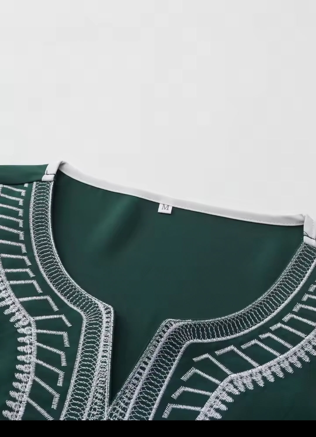 Moroccan Style Men's Thobe – Traditional Embroidered Islamic Caftan Jalabiya Robe | Muslim Clothing for Eid, Ramadan & Prayer