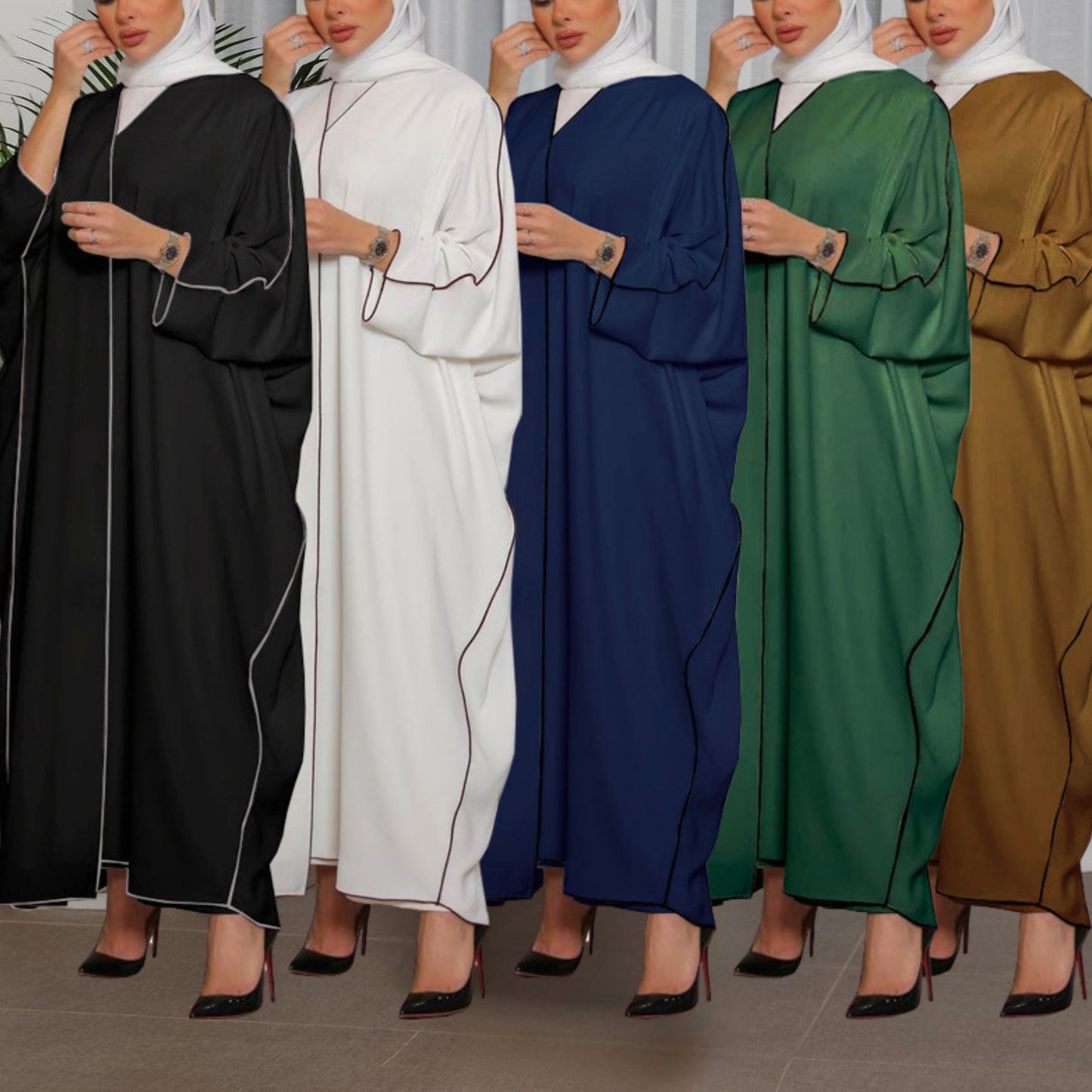 Islamic Kaftan Abaya for Women – Modest Dubai Thobe | Muslim Dress | Eid | Ramadan | Prayer Outfit